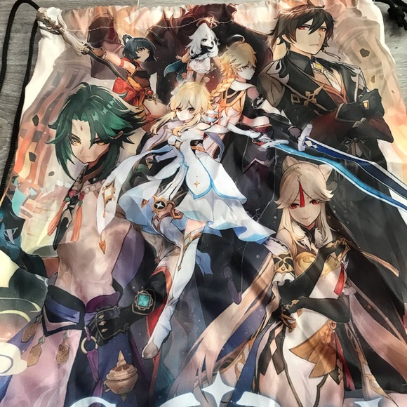 ❤️3X20 Genshin Impact Drawstring Fabric Backpack - Picture 2 of 10